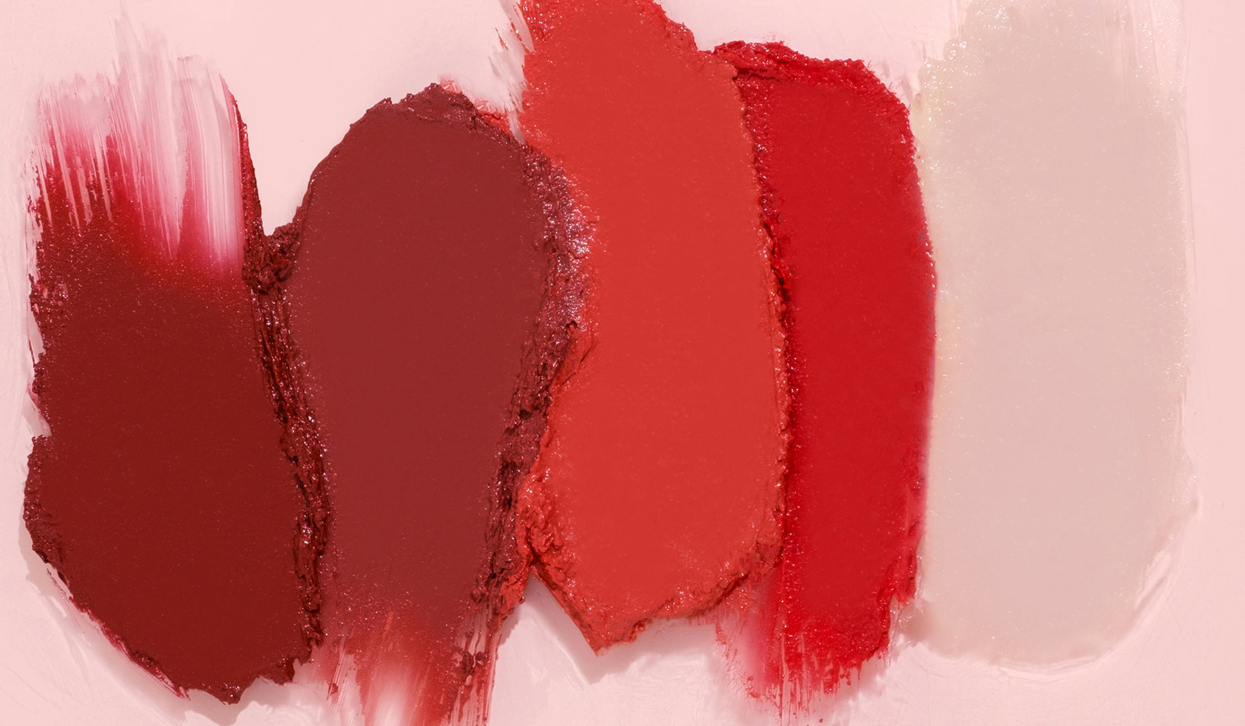 5 swatches of Pili Ani's Moisturizing Pili Lip Butters